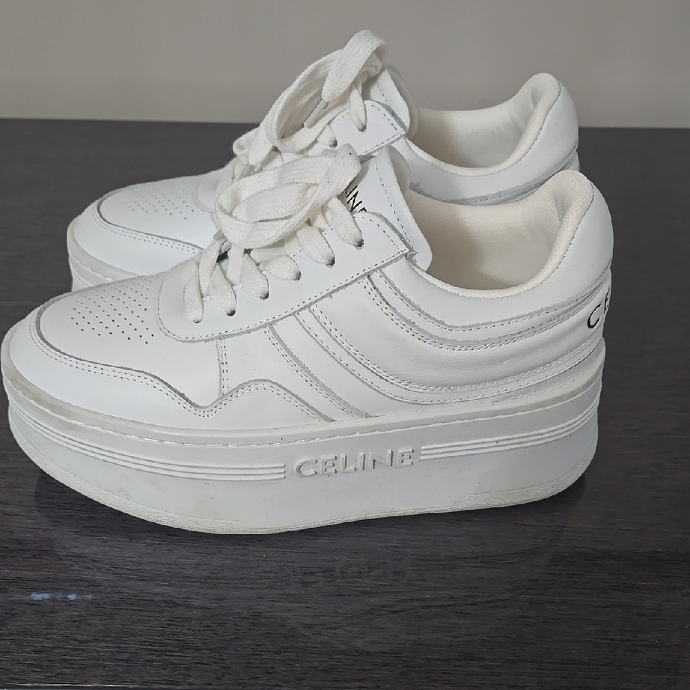 Celine Women's White Platform Sneakers